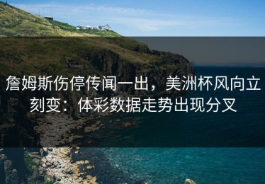 詹姆斯伤停传闻一出，美洲杯风向立刻变：体彩数据走势出现分叉