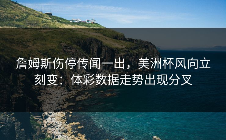 詹姆斯伤停传闻一出，美洲杯风向立刻变：体彩数据走势出现分叉